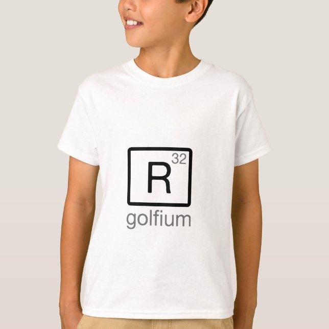 Golfium R32 (dunkel gedruckt) T-Shirt (Vorderseite)