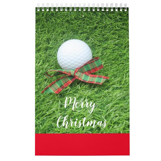 Golfkalender mit Golfball auf grünem Gras Kalender (Titelbild)