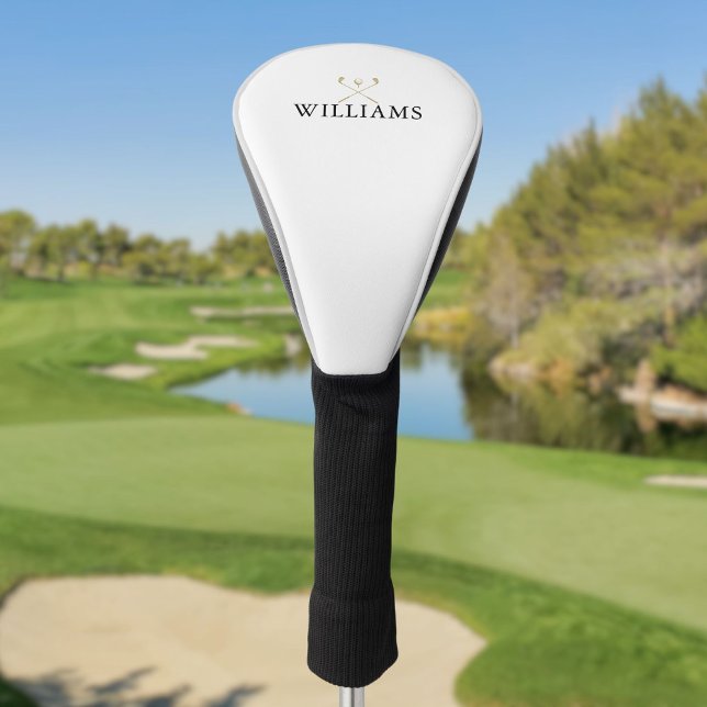 Golfklubs mit personalisiertem Black and Gold-Name Golf Headcover (Personalized Black And Gold Name Golf Clubs Golf Head Cover)