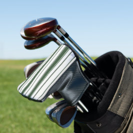 Golfkopfabdeckung Grün-Weiß gestreift Golf Headcover