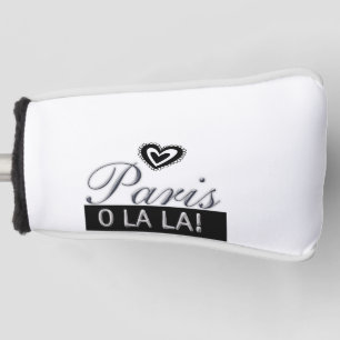 Golfkopfabdeckung Weiß Paris Frankreich Oh la la Golf Headcover