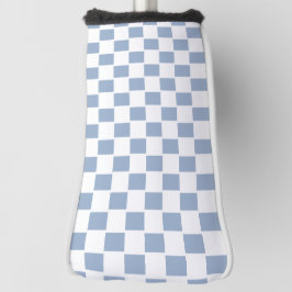 Golfkopfschutz Blau-Weiß Kariert Quadratisch Golf Headcover