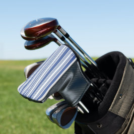 Golfkopfschutzhülle Blau-Weiß Gestreift Golf Headcover