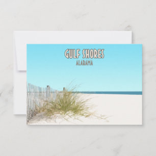 Golfküste Alabama Beach Flat Card
