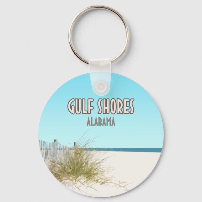 Golfküste Alabama Beach Schlüsselanhänger (Vorderseite)