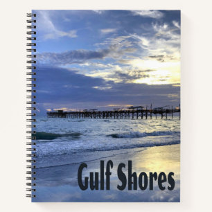 Golfküste Alabama Beach Sunrise Pier Notizbuch
