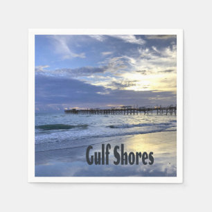 Golfküste Alabama Beach Sunrise Pier Serviette
