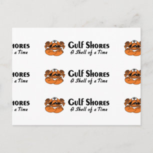 Golfküste Alabama Crab Postkarte
