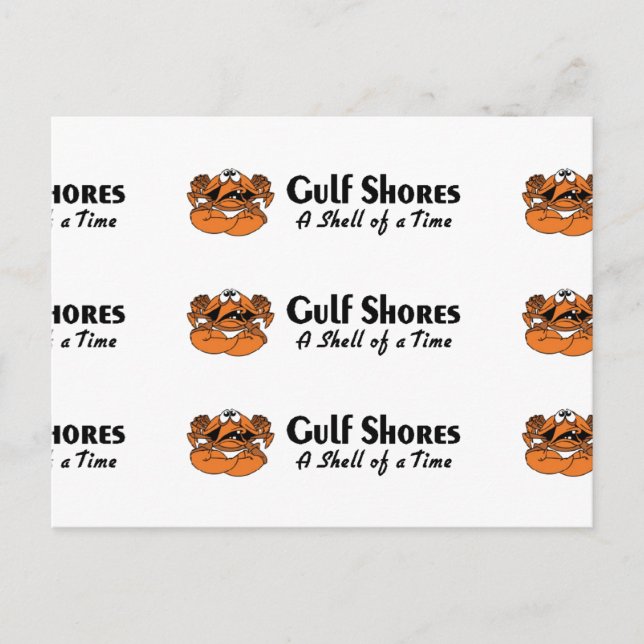 Golfküste Alabama Crab Postkarte (Vorderseite)