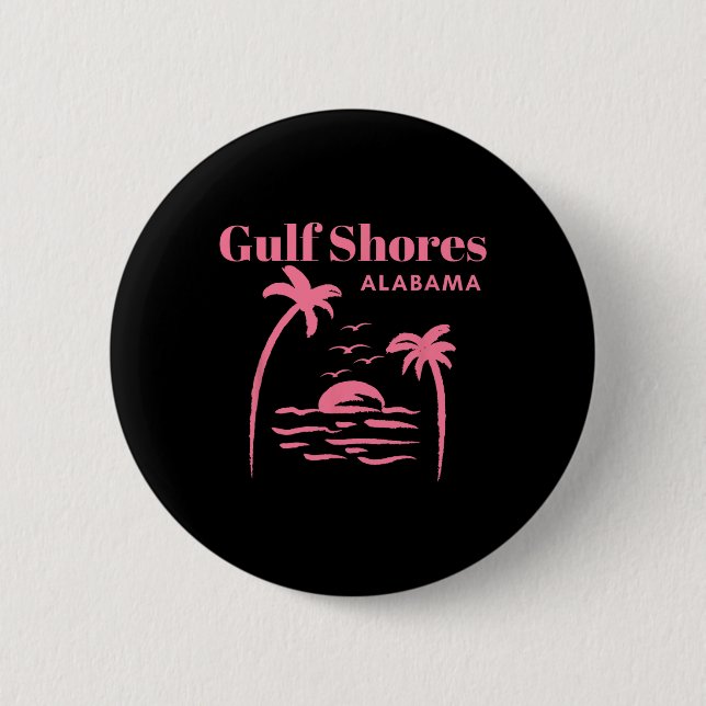 Golfküste Alabama Ferienhäuser Button (Vorderseite)