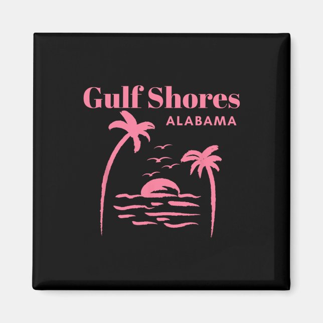 Golfküste Alabama Ferienhäuser Magnet (Vorne)