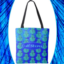 Golfküste Alabama Hübsch Blue Scallop Muschel Tasche