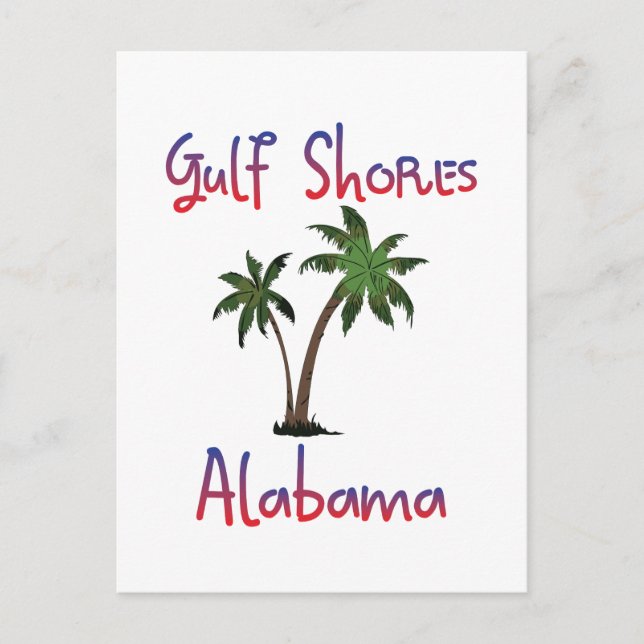 Golfküste Alabama Postkarte (Vorderseite)