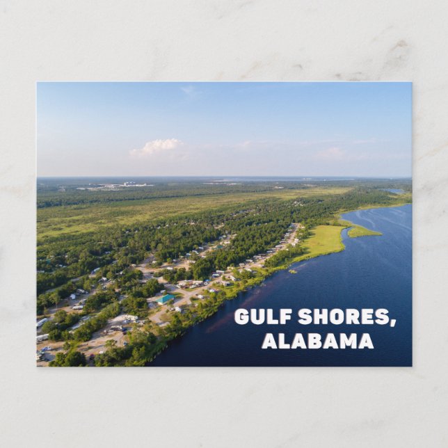Golfküste, Alabama-Postkarte Postkarte (Vorderseite)