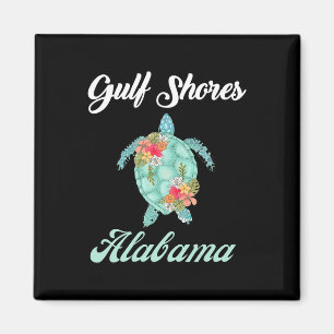 Golfküste Alabama Sea Turtle Familien Urlaub Mat Magnet