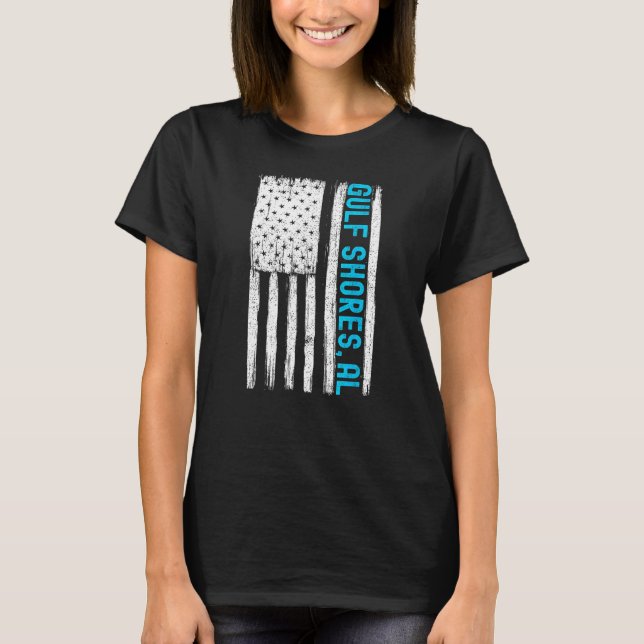 Golfküste Alabama Souvenirs Männer Fahne T-Shirt (Vorderseite)