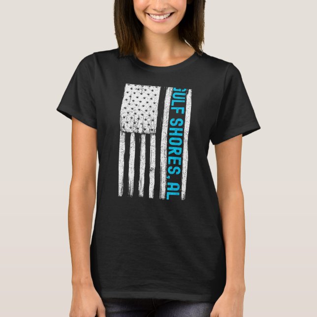 Golfküste Alabama Souvenirs Männer Fahne T-Shirt (Vorderseite)
