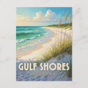 Golfküste Alabama Strand Reise  Postkarte