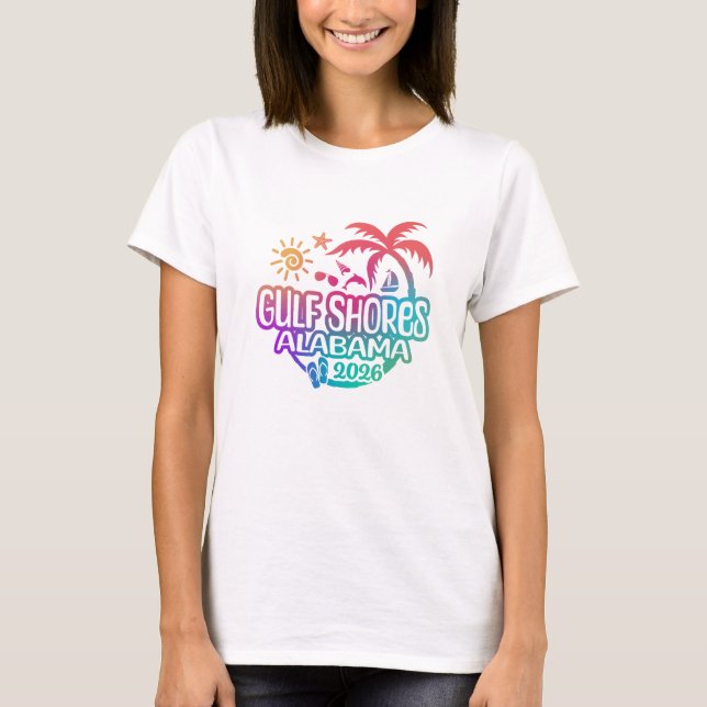 Golfküste Alabama Urlaub 2026  T-Shirt (Vorderseite)