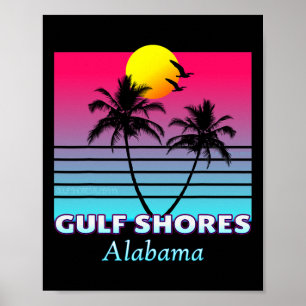 Golfküste Alabama Urlaub Geschenk Poster