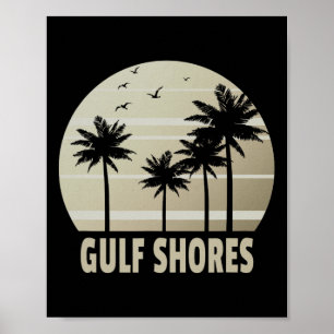 Golfküste Alabama Urlaub Souvenir Poster