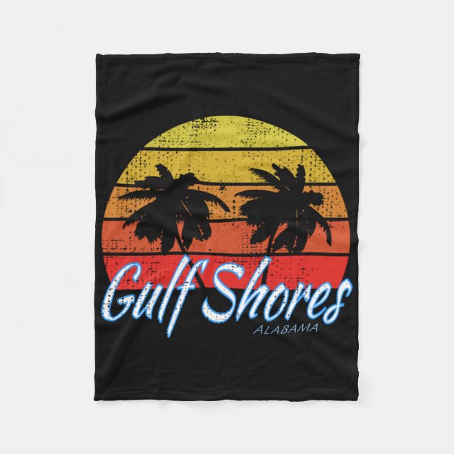 Golfküste, Alabama USA - Golf von Mexiko Long Sle Fleecedecke (Vorderseite)