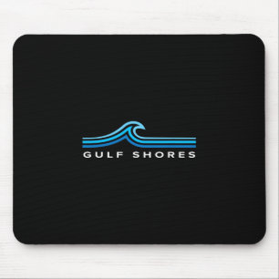 Golfküste Alabama Wellen Vintage Herren Damen Jung Mousepad