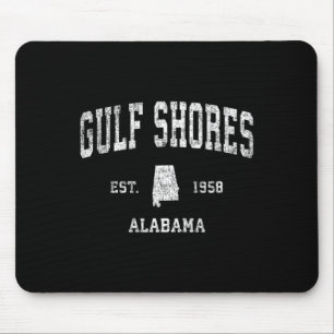 Golfküste Alabyma Al Vintag Athletic Sports Des Mousepad