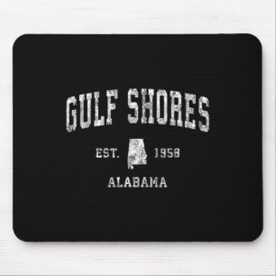Golfküste Alabyma Al Vintag Athletic Sports Des Mousepad