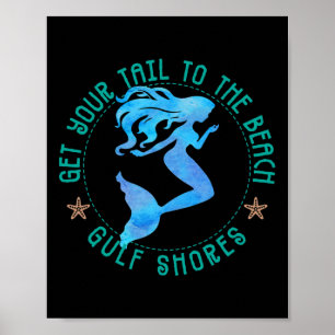 Golfküste Alabyma Mermaid Poster