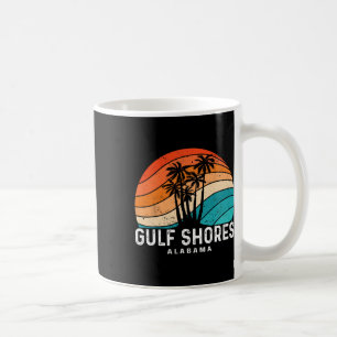 Golfküste Alabyma Palm Tree Beach Souvenir Kaffeetasse