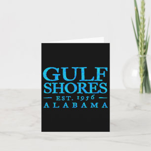 Golfküste Alabyma Retro farbenfrohe Text Mens Souv Karte