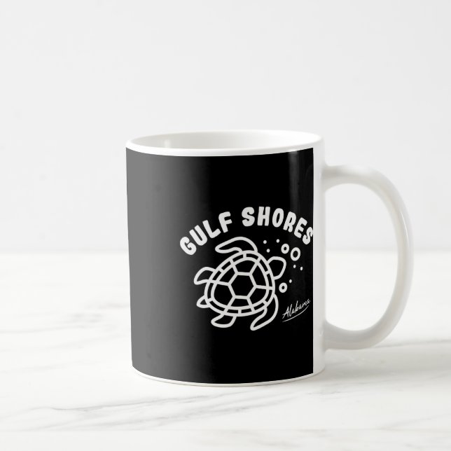Golfküste Alabyma Sea Turtle Souvenir Kaffeetasse (Rechts)