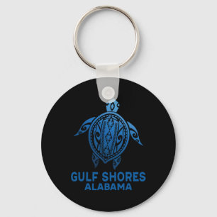 Golfküste Alabyma Tribyl Tattoo Blue Sea Turtle Schlüsselanhänger