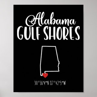 Golfküste Alabyma Urlaub Zielort Poster