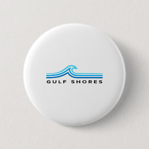 Golfküste Alama Souvenir Wellen Vintage Herren Dam Button