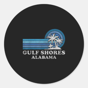 Golfküste Strand Alabama Familie Sommerurlaub V Runder Aufkleber