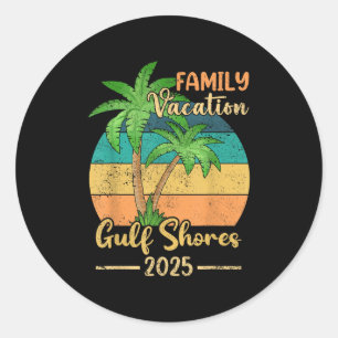 Golfküste Strand Alabama Familienurlaub 2025 Somme Runder Aufkleber