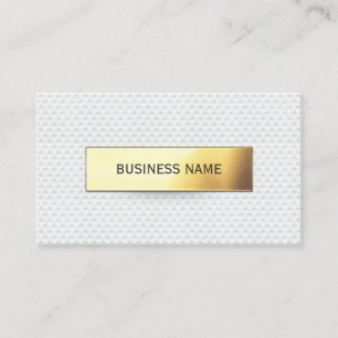 Golflehrer Gold Label Beruflich Coach Visitenkarte