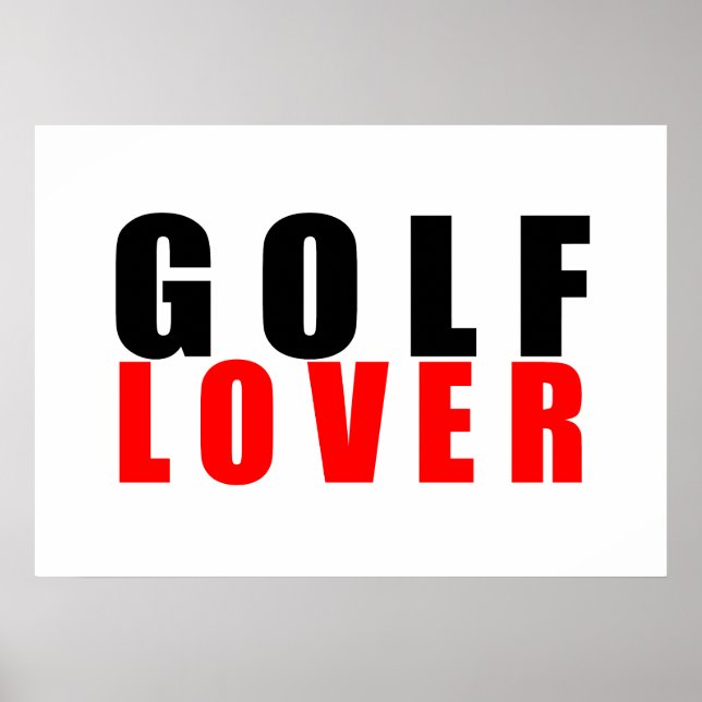 Golfliebhaber Poster (Vorne)