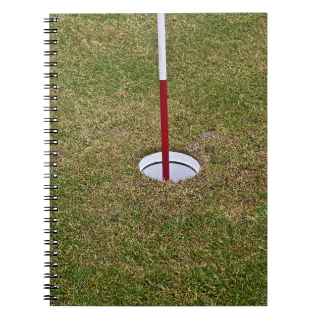 Golfloch Notizblock (Vorderseite)