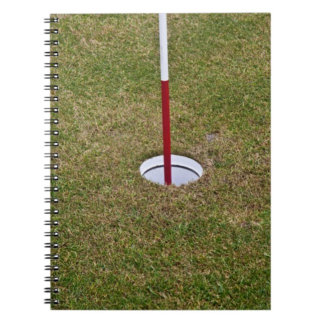 Golfloch Notizblock (Vorderseite)