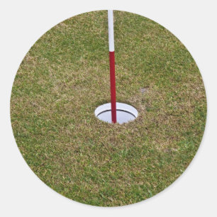 Golfloch Runder Aufkleber