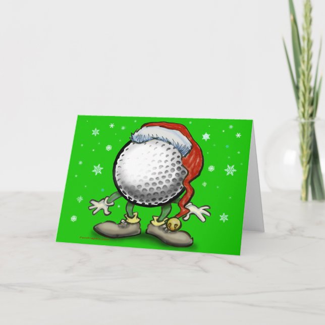 Golfmas Card Feiertagskarte (Vorderseite)