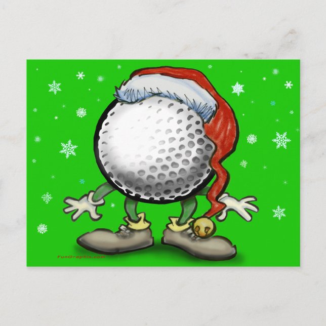 Golfmas Postkarte (Vorderseite)