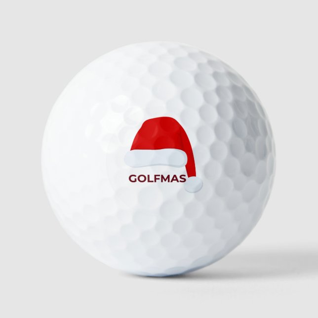 GOLFMAS Weihnachtsgolfball  Golfball (Vorderseite)