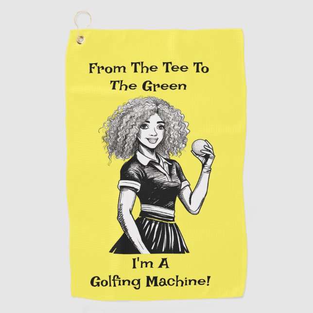 Golfmaschine Golfhandtuch für Frauen (Vorderseite)