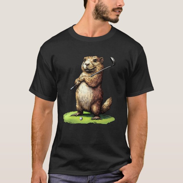 Golfmurmeltier T-Shirt (Vorderseite)