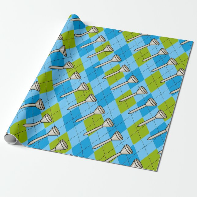 Golfparty Geschenkpapier (Ungerollt)