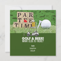Golfparty Golf und Bier Lustiger Spruch für Golfer